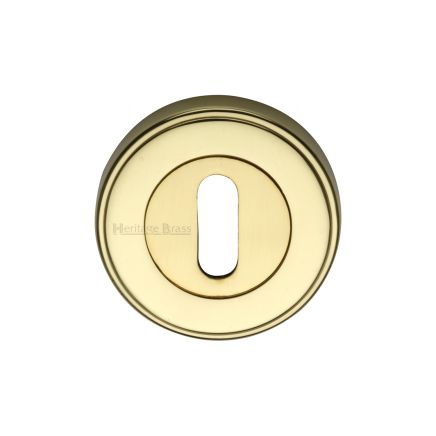 Heritage Brass Key Escutcheon Polished Brass finish