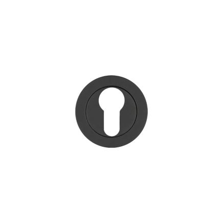 Zoo Hardware Euro Profile Escutcheon - Black
