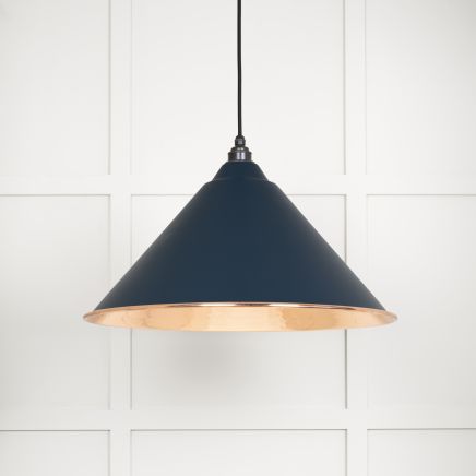 Hammered Copper Hockley Pendant in Dusk