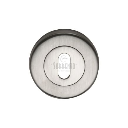 Sorrento Keyhole Escutcheon Satin Chrome finish