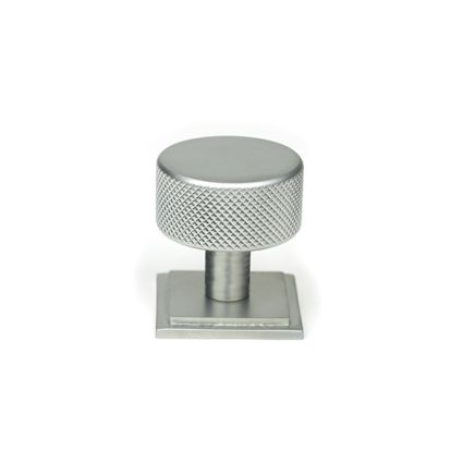 Satin Chrome Brompton Cabinet Knob - 32mm (Square)
