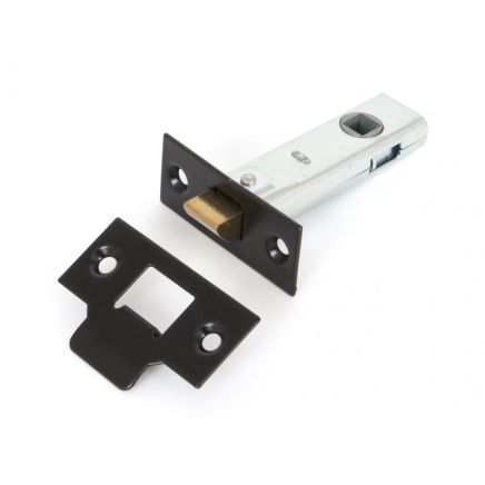 Black 3" Tubular Mortice Latch
