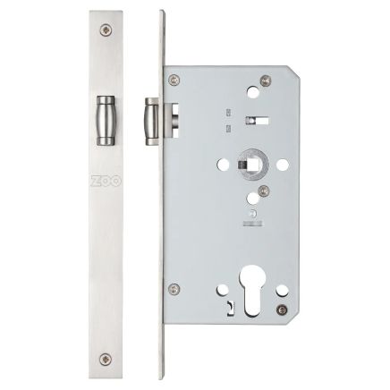 Zoo Hardware Roller din latch - backset 60mm - Satin Stainless