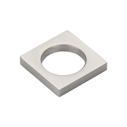 Heritage Brass Cabinet Knob Mystic Design 40mm Satin Nickel finish