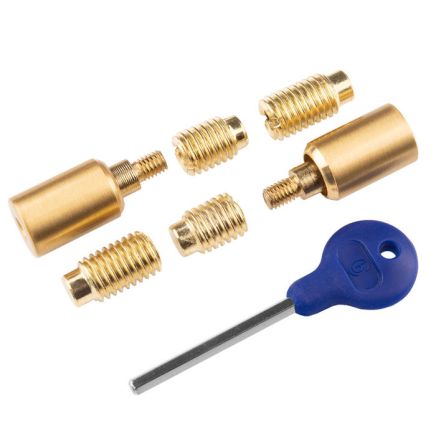 Sash Window Stop - Satin Brass