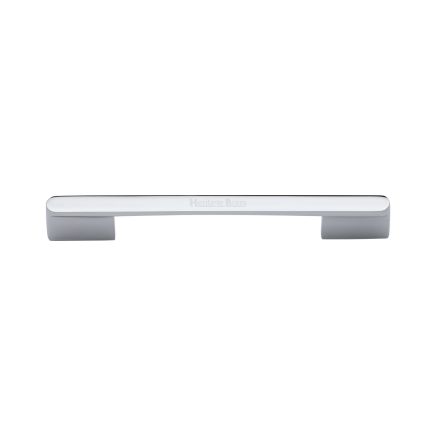 Heritage Brass Cabinet Pull Bridge Design 128&amp;160mm CTC Polished Chrome Finish