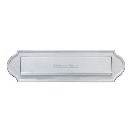 Heritage Brass Gravity Letterplate Satin Chrome finish