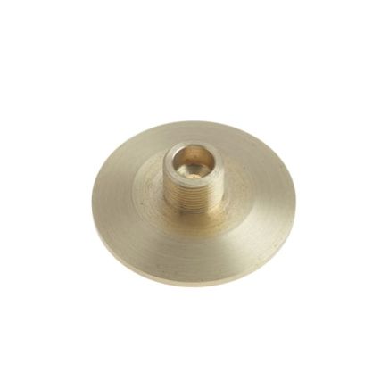 Burlington Chamfered Bases to Suit Wall Mounted Doorstops Satin Brass - By Frelan Hardware - BUR972SB