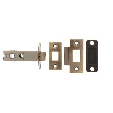 Atlantic Heavy Duty Bolt Through Tubular Latch 3" - Antique Brass