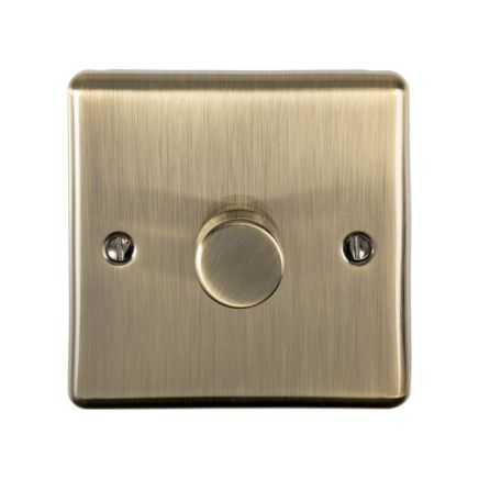 Eurolite Enhance Decorative 1 Gang Dimmer Antique Brass