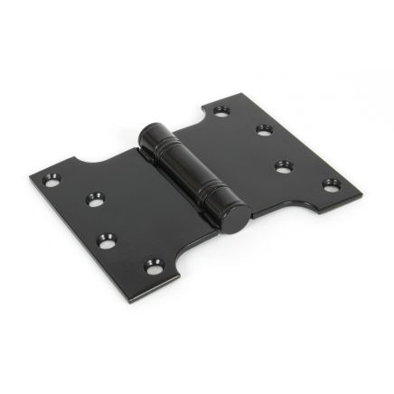 Black 4" x 3" x 5" Parliament Hinge (pair) ss