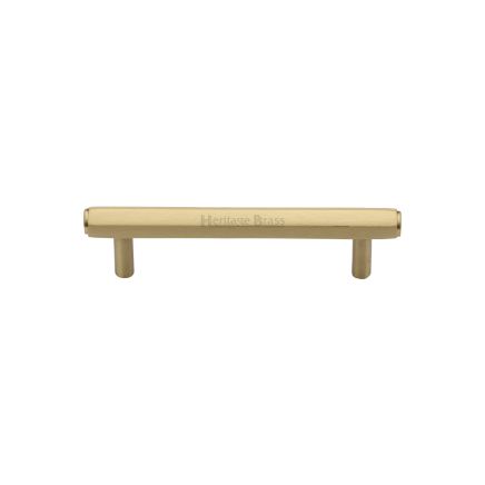 Heritage Brass Cabinet Pull Hexagon Design 96mm CTC Satin Brass finish