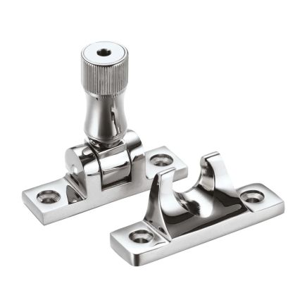 Zoo Hardware Brighton Pattern Sash Fastener - Locking Version - Polished Chrome