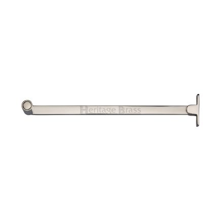 Heritage Brass Casement Stay Roller Arm Design 254mm Polished Nickel Finish