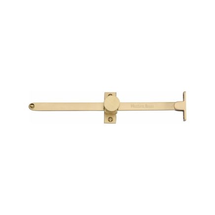 Heritage Brass Casement Stay Sliding Design 10" Satin Brass Finish