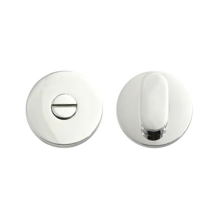 Zoo Hardware Peanut Turn and Release complete with escutcheons & 5mm Spindle - Grade 304 - Polished Stainless