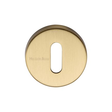Heritage Brass Key Escutcheon Satin Brass Finish