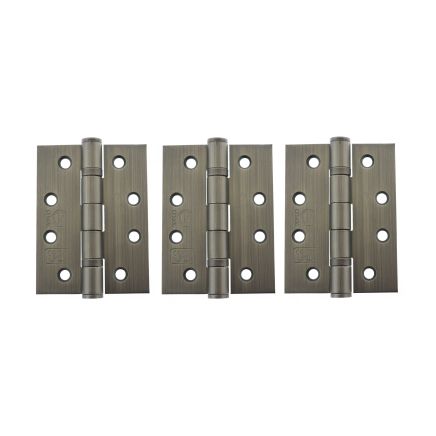 Atlantic Ball Bearing Hinges Grade 13 Fire Rated 4" x 3" x 3mm - Urban Bronze (Set of 3)
