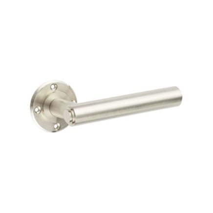 Richmond Satin Nickel Lever on Rose Door Handle - Roses Sold Separately - By Frelan Hardware - BUR45SN