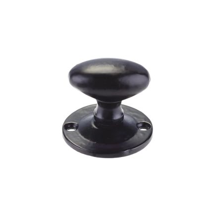 Zoo Hardware Oval Rack Bolt Thumb Turn - Black