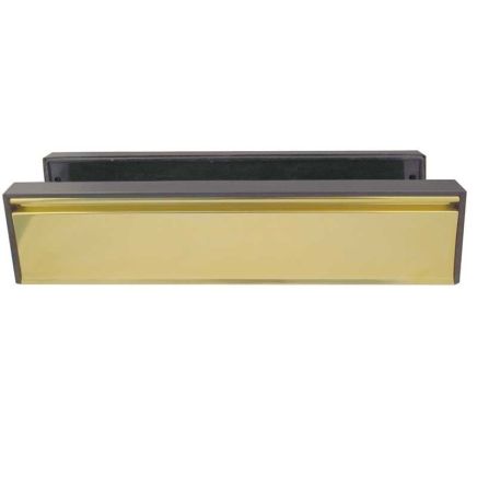 Jedo & Antique Telescopic Letterplates 295x72mm Gold - By Frelan Hardware - JW80G