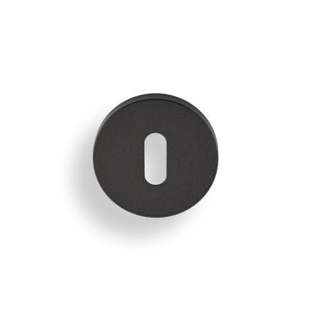 Valli Lock Profile Push-on Round Rosette Escutcheon - Anthracite