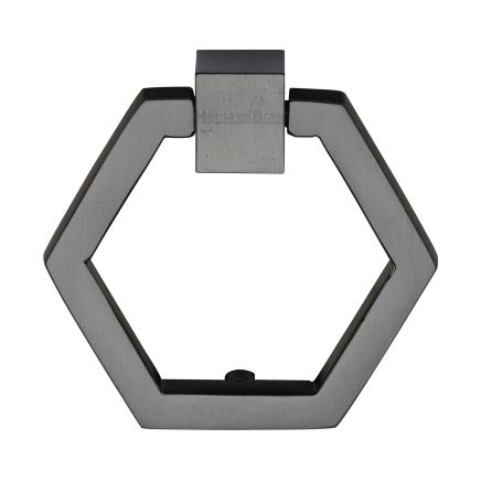 Heritage Brass Cabinet Drop Pull Hexagon Design 51mm Matt Bronze finish