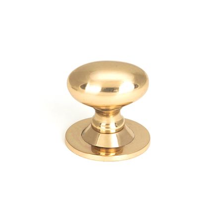 Polished Bronze Oval Cabinet Knob 40mm
