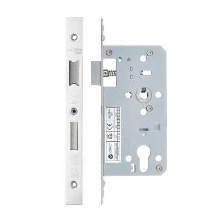 Zoo Hardware 2 Piece - DIN euro sashlock - 72mm c/c - backset 55mm - Stainless Steel