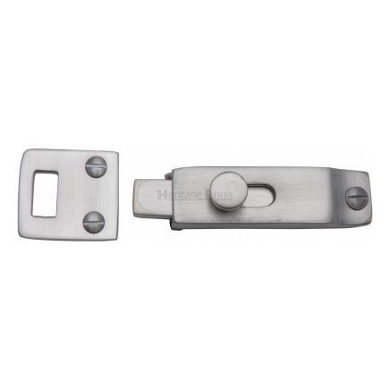Heritage Brass Slide Bolt Satin Chrome finish