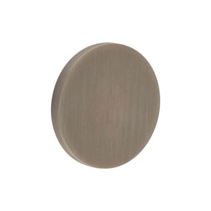 CR-N10 Antique Brass Blank Round Rose Escutcheon Cover - By Frelan Hardware - CR-N10AB