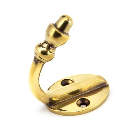 Aged Brass Coat Hook