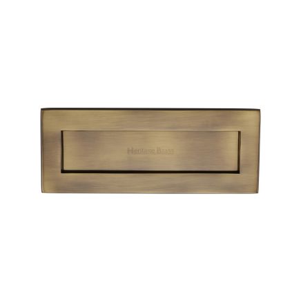Heritage Brass Letterplate 10" x 4" Antique Brass finish