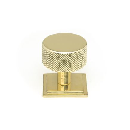 Polished Brass Brompton Cabinet Knob - 32mm (Square)