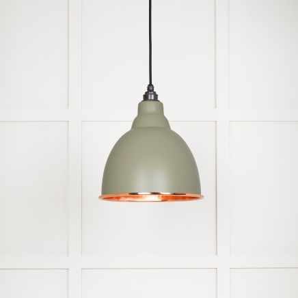 Hammered Copper Brindley Pendant in Tump