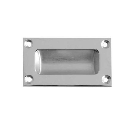 Jedo 89mm Flush Pulls 89mm Satin Chrome - By Frelan Hardware - JV428ASC