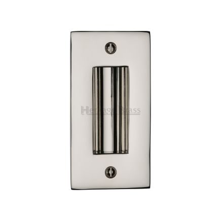 Flush Pull Handle 4" Polished Nickel finish