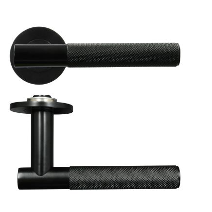 Zoo Hardware Orta Lever on 4mm Round Slim Sprung Rose - PVD Black