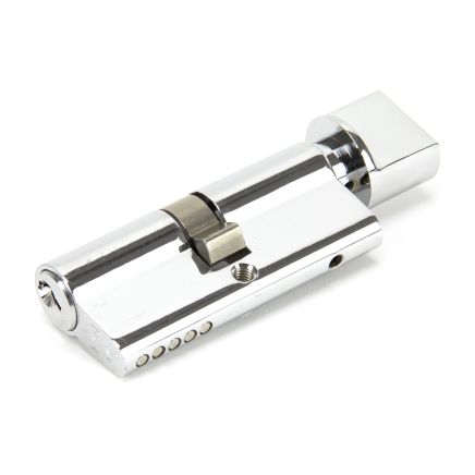 Polished Chrome 35/35 Euro Cylinder/Thumbturn