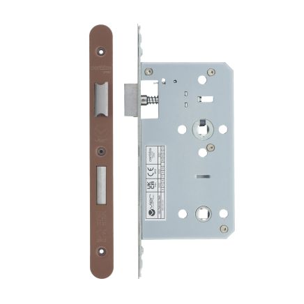 Zoo Hardware 2 Piece - DIN bathroom - 78mm c/c - backset 60mm - Bronze