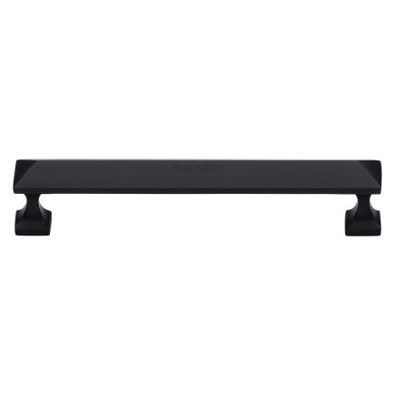 Heritage Brass Cabinet Pull Pyramid Design 152mm CTC Matt Black Finish