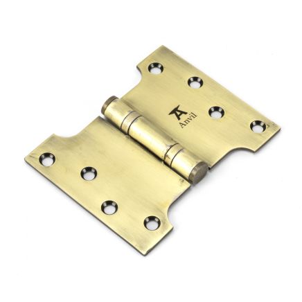 Aged Brass 4" x 3" x 5" Parliament Hinge (pair) ss