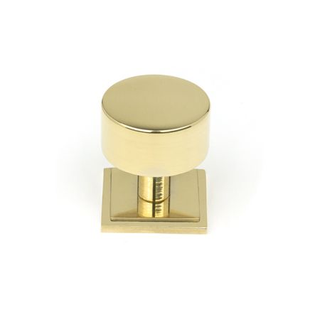 Polished Brass Kelso Cabinet Knob - 32mm (Square)