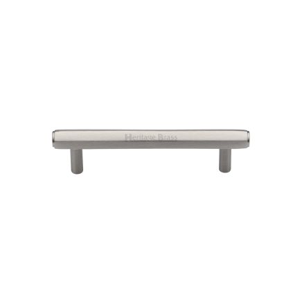 Heritage Brass Cabinet Pull Hexagon Design 96mm CTC Satin Nickel finish