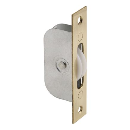 Sash Window Axle Pulley No 2 - Polished Brass