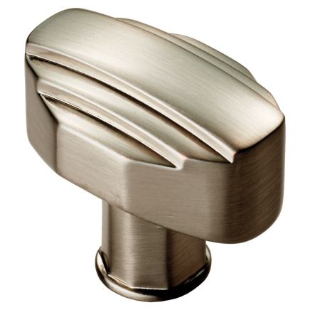 Art Deco Knob - Satin Nickel