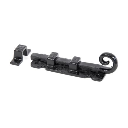 Black 4" Straight Monkeytail Bolt
