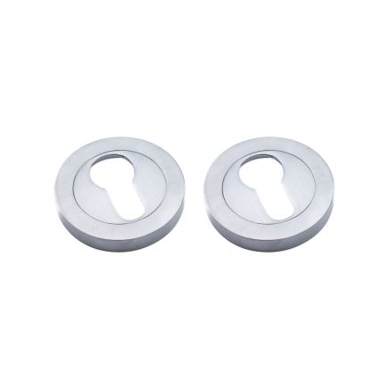 Euro Profile Escutcheon Satin Chrome