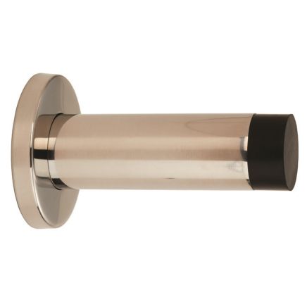 Steelworx Wall Mounted Door Stop 76mm - Bright Stainless Steel