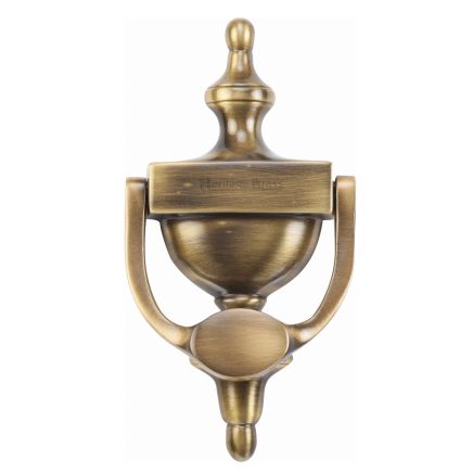 Heritage Brass Urn Knocker 7 1/4" Antique Brass finish